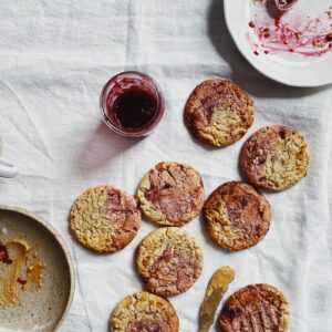 Peanut Butter Jelly Cookies - a cup of tea and cake