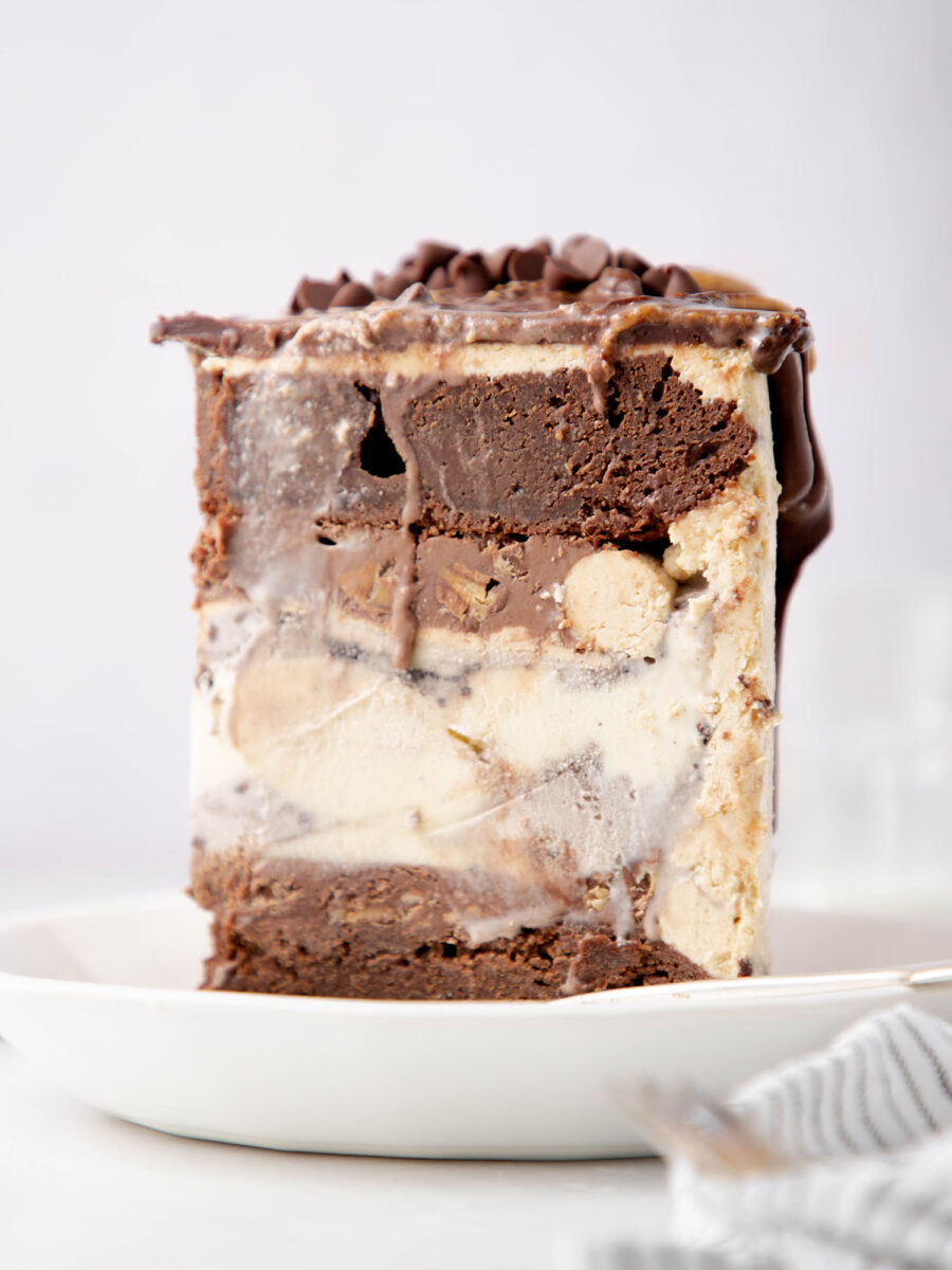 Chocolate Brownie Ice Cream Cake