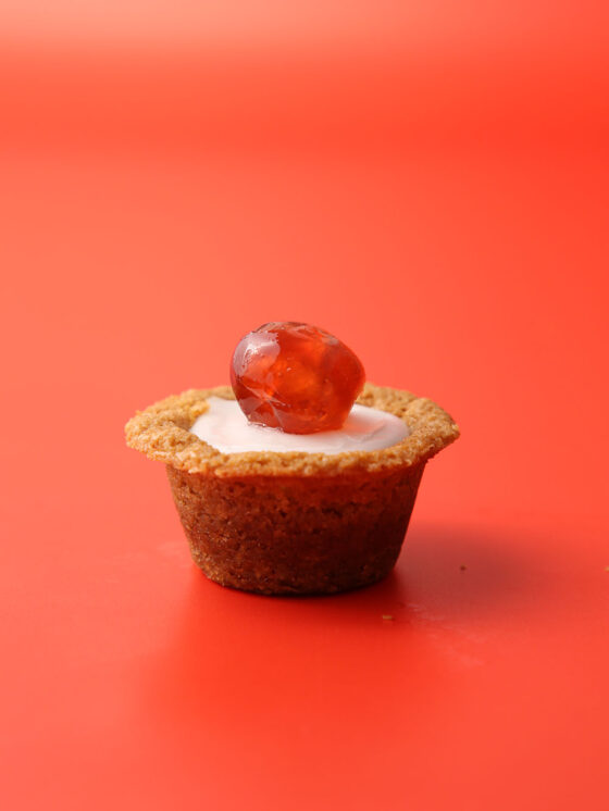 Cherry Bakewell Cookie Cup