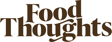 Work with me: Food Thoughts logo in brown colour